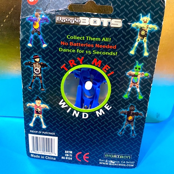BOOGIE BOTS NWT BIGATRON WIND UP DANCE TOY - Picture 5 of 11